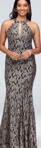 Black and Gold Prom Evening gown